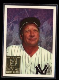 1996 TOPPS BASEBALL COMMEMORATIVE CARD # 7 - HOF MICKEY MANTLE