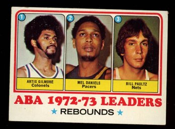 1973 TOPPS BASKETBALL LEADERS GILMORE / DANIELS / PAULTZ