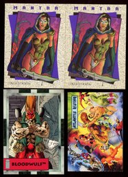 MARVEL COMICS - MALIBU COMICS - IMAGE BLOODWOLF PROMO CARDS