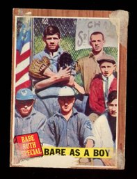 1962 TOPPS BASEBALL #135 BABE AS A BOY