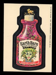 1975 TOPPS WACKY PACKAGES 15th SERIES EARTH BARN SHAMPOO