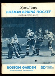 BOSTON BRUINS GAME PROGRAM VS MONTREAL CANADIENS 12/18/1966 BOBBY ORR ROOKIE YEAR