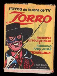 1958 Walt Disney Zorro Sealed Trading Card Pack Argentina RARE