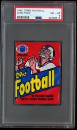 1982 TOPPS FOOTBALL PACK PSA 8 ~ LAWRENCE TAYLOR ROOKIE YEAR