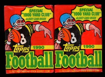 1990 Topps Football Packs Factory Sealed