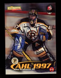 JOHNATHAN GRAHAME AUTO NHL Boston Bruins