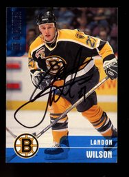 LANDON WILSON AUTO NHL Boston Bruins