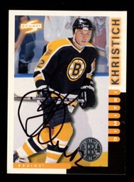 Dimitri Khristich AUTO NHL Boston Bruins