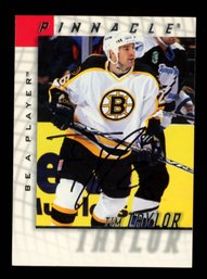 TIM TAYLOR AUTO NHL Boston Bruins