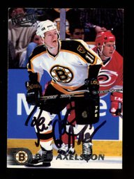 PER AXELSON AUTO NHL Boston Bruins