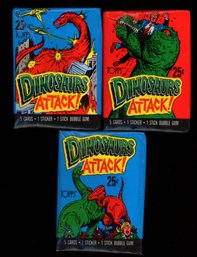 DINOSAURS ATTACK TRADING CARD FACTORY SEALED PACKS