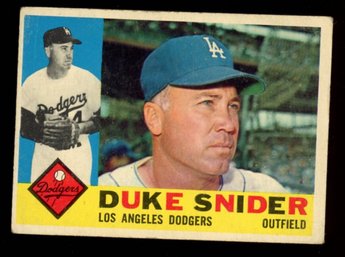 1960 TOPPS BASEBALL DUKE SNIDER