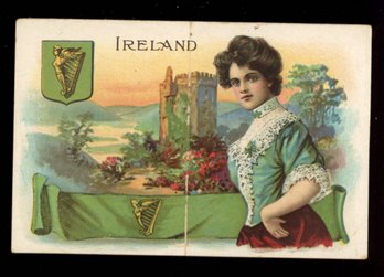 1909 T94 Murad Cigarettes POSTCARD SERIES Ireland