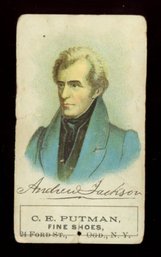 1890 Putnam Tobacco Card ANDREW JACKSON