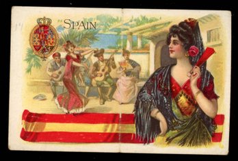 1909 T94 Murad Cigarettes POSTCARD SERIES SPAIN