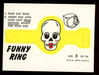 1966 Topps Funny Ring #6 MRS SKULL