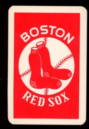 BOSTON RED SOX VINTAGE PLAYING CARD ACE OF SPADES