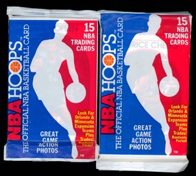1989 NBA HOOPS Basketball Packs FACTORY SEALED
