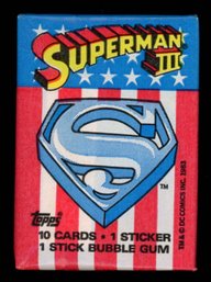 1983 Topps Superman 3 FACTORY SEALED PACK