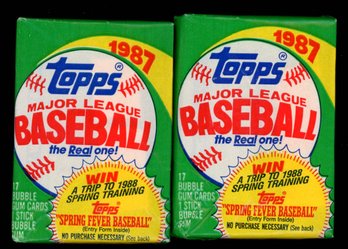 1987 TOPPS BASEBALL PACKS FACTORY SEALED