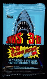 1983 TOPPS JAWS 3-D PACK Factory Sealed
