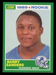 1989 Score Football Barry Sanders Rookie