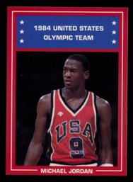 1984 MICHAEL JORDAN OLYMPIC PROMO CARD