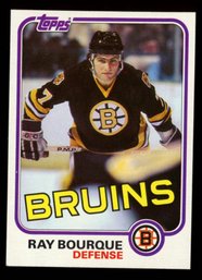 1981 TOPPS HOCKEY RAY BOURQUE