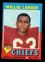 1972 TOPPS FOOTBALL WILLIE LANIER ROOKIE