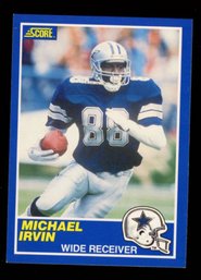 1989 Score Football MICHAEL IRVIN Rookie