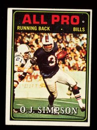 1974 TOPPS FOOTBALL OJ SIMPSON