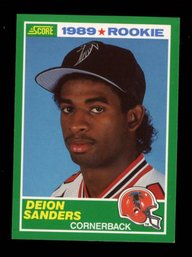 1989 Score Football DEION Sanders Rookie