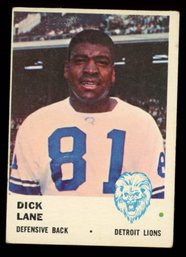 1961 Fleer Football # 84 Dick Lane