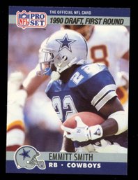 EMMITT SMITH ROOKIE 1990 PRO SET FOOTBALL