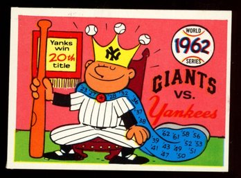 1970 Fleer Laughlin World Series 1962