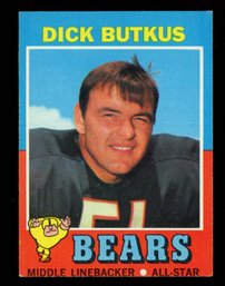 1971 TOPPS FOOTBALL DICK BUTKUS