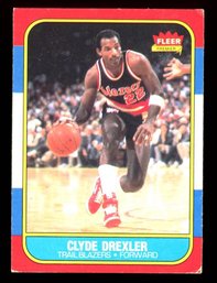 1986 FLEER BASKETBALL #26 CLYDE DREXLER ROOKIE
