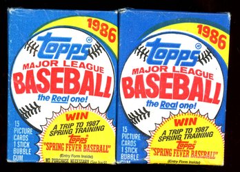 1986 TOPPS BASEBALL PACKS FACTORY SEALED