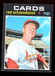 1971 Topps Baseball RED SCHOENDIENST