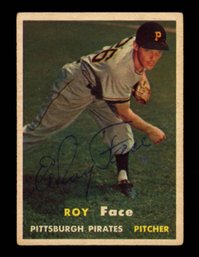 1967 TOPPS ROY FACE AUTOGRAPHED