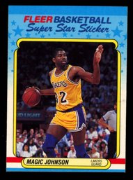 1988 Fleer Basketball Magic Johnson STICKER