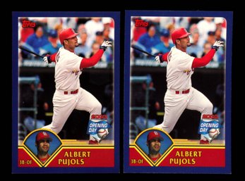 2003 TOPPS OPENING DAY ALBERT PUJOLS MINI SCRATCH CARDS
