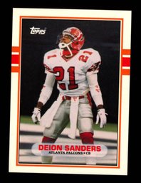 1989 Topps Football Traded Deion Sanders Rookie