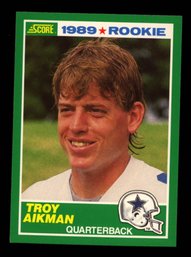 1989 SCORE FOOTBALL TROY AIKMAN ROOKIE CARD