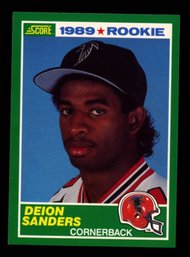 1989 Score Football DEION Sanders Rookie