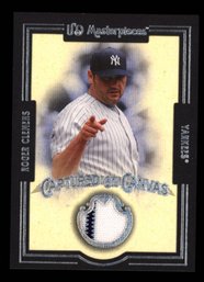2007 UD MASTERPIECES ROGER CLEMENS CAPTURED ON CANVAS RELIC