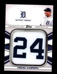 2022 TOPPS BASEBALL MIGUEL CABRERA JERSEY NUMBER PATCH