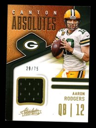 2021 ABSOLUTE FOOTBALL AARON RODGERS PATCH #'D /75