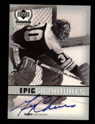 1999 Upper Deck Legends Gerry Cheevers Auto