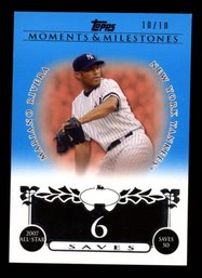 2008 Topps Baseball Moments & Milestones Mariano Rivera #'d 10/10